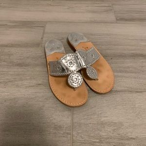 Silver jack Rodgers sandals